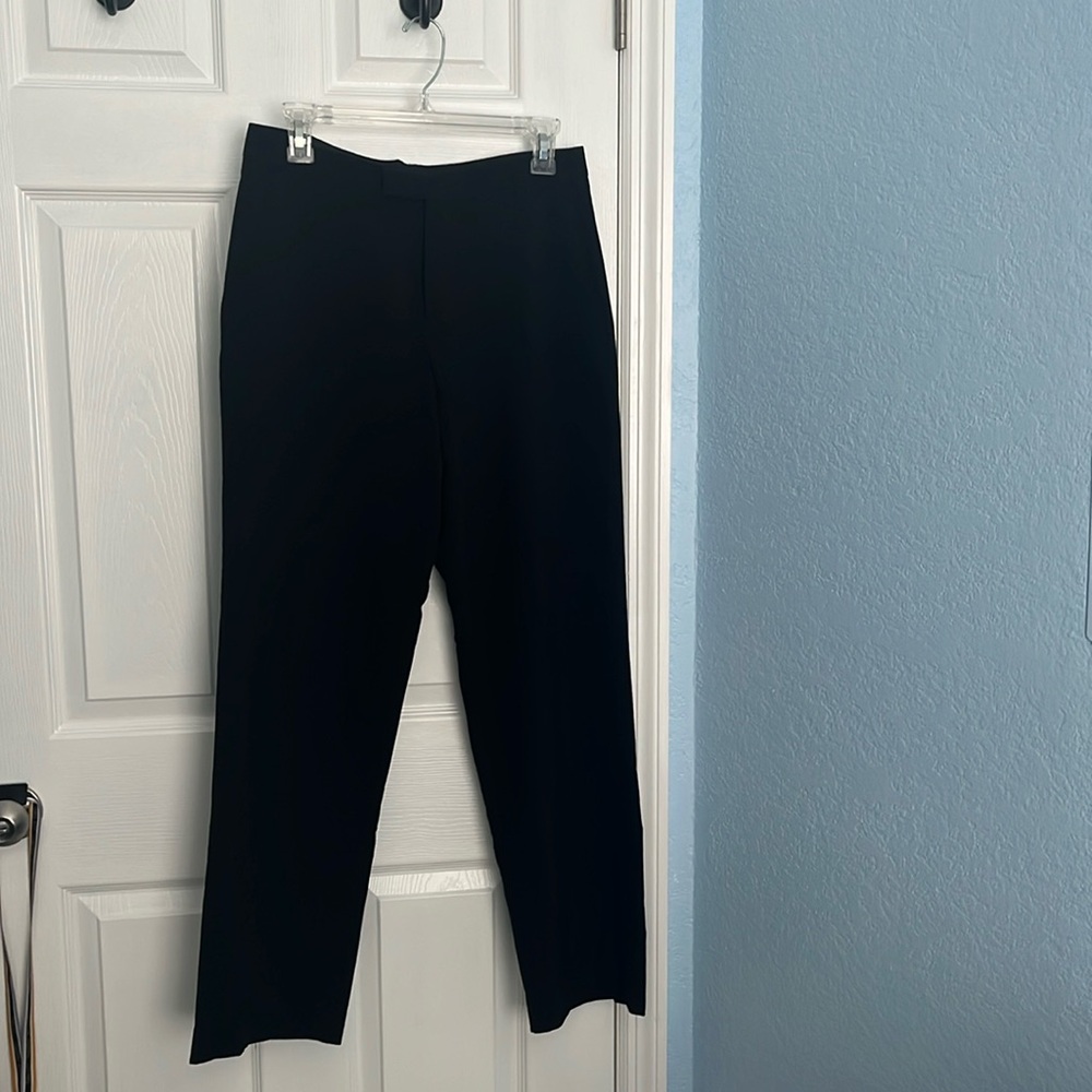 Women’s Calvin Klein Black Dress Straight Leg Dress Pant with Pockets
